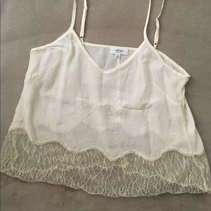 Wilfred silk lace tank top Xs